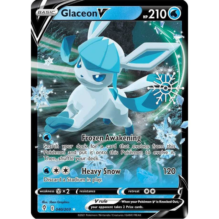 Glaceon V - 040/203 (Holiday Calendar) [MCAP - 040/203]
