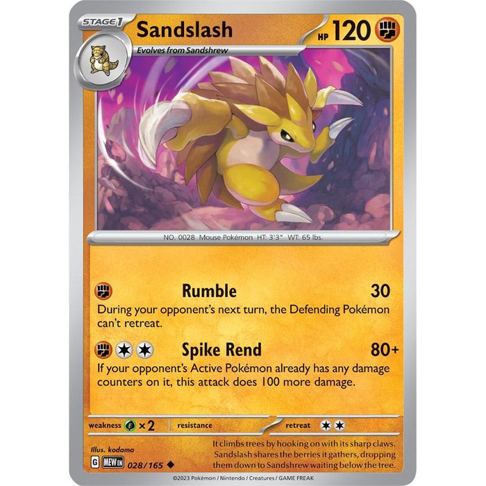 Sandslash [MEW - 028/165]
