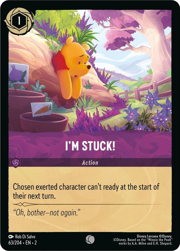 I'm Stuck! - 63/204 Common Disney Lorcana card from Rise of the Floodborn, Near Mint Normal