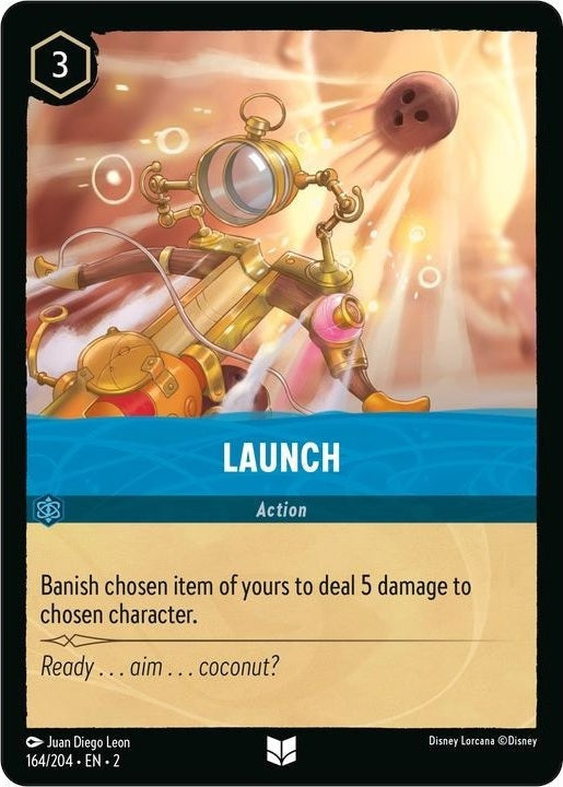 Launch - 164/204 Uncommon Disney Lorcana card from Rise of the Floodborn, Near Mint Normal