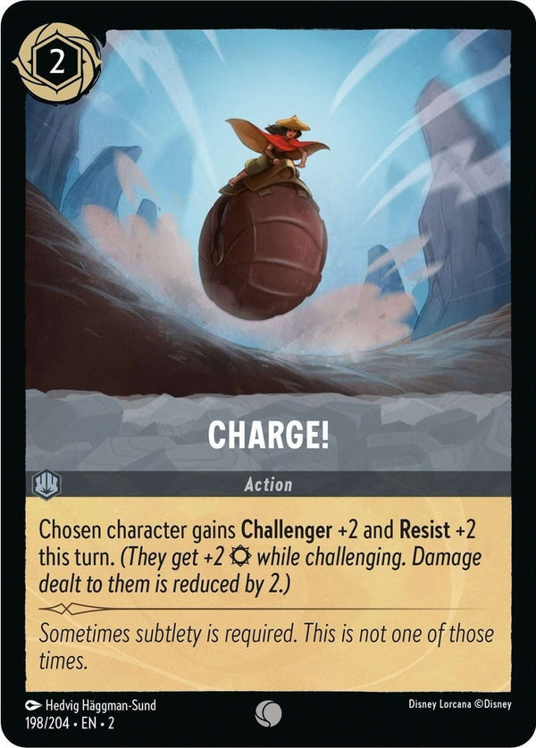 Charge! - 198/204 Common Disney Lorcana card from Rise of the Floodborn, Near Mint Normal