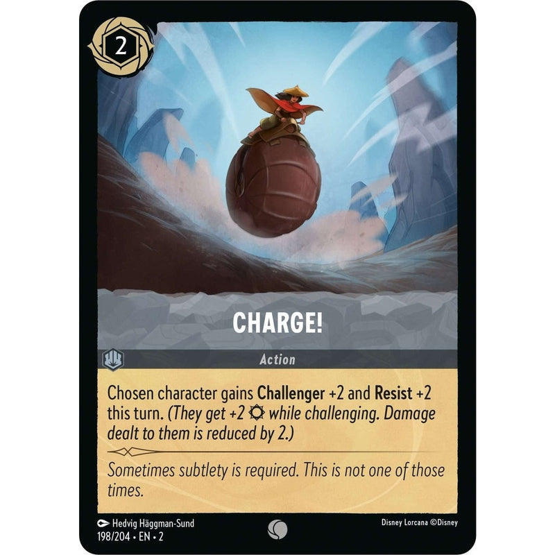 Charge! - 198/204 Common Disney Lorcana card from Rise of the Floodborn, Near Mint Normal
