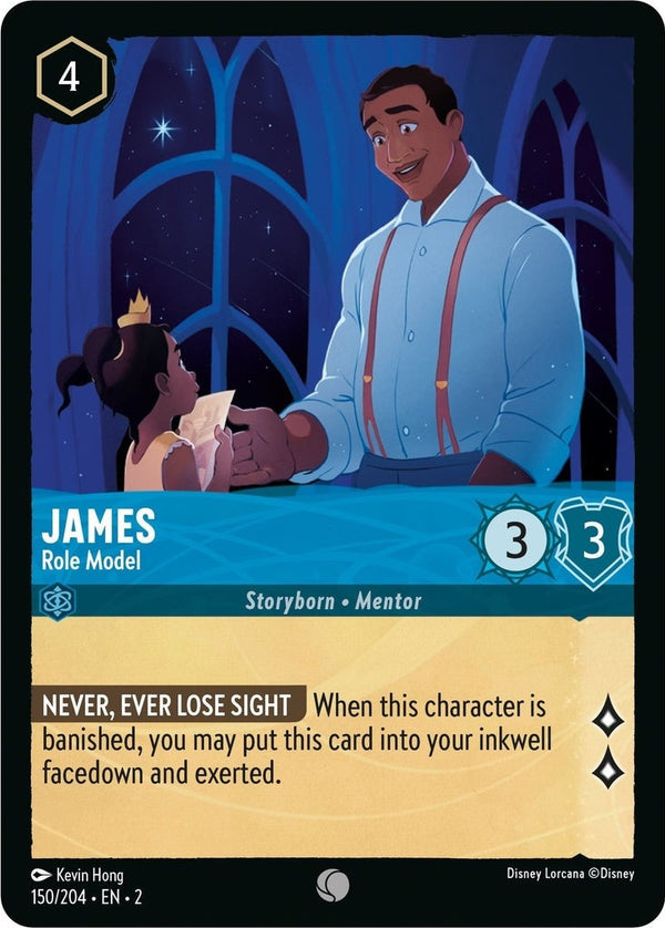 James - Role Model - 150/204 Common Disney Lorcana card from Rise of the Floodborn, Near Mint Normal