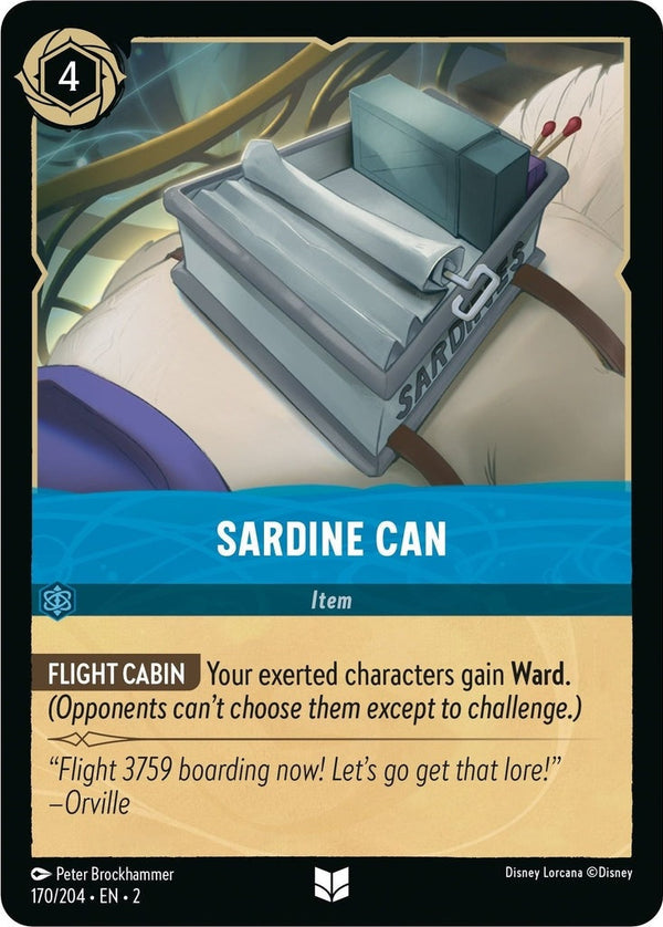 Sardine Can - 170/204 Uncommon Disney Lorcana card from Rise of the Floodborn, Near Mint Normal