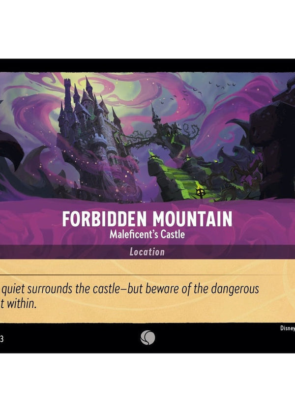 Forbidden Mountain - Maleficent's Castle - 66/204 Common Disney Lorcana card from Into the Inklands, Near Mint Normal