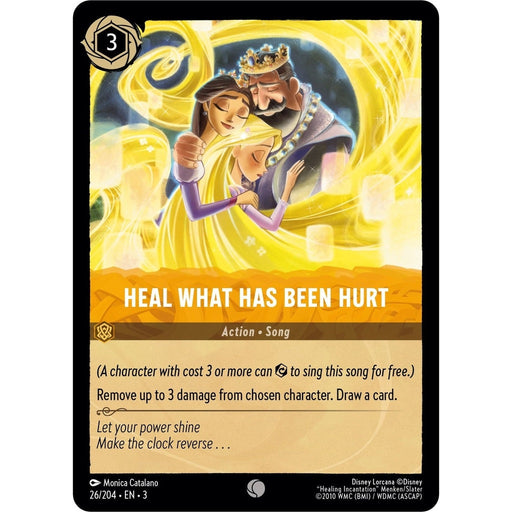 Heal What Has Been Hurt - 26/204 Common Disney Lorcana card from Into the Inklands, Near Mint Normal