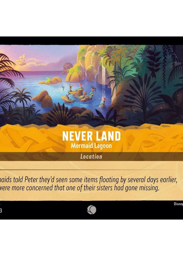 Never Land - Mermaid Lagoon - 32/204 Common Disney Lorcana card from Into the Inklands, Near Mint Normal