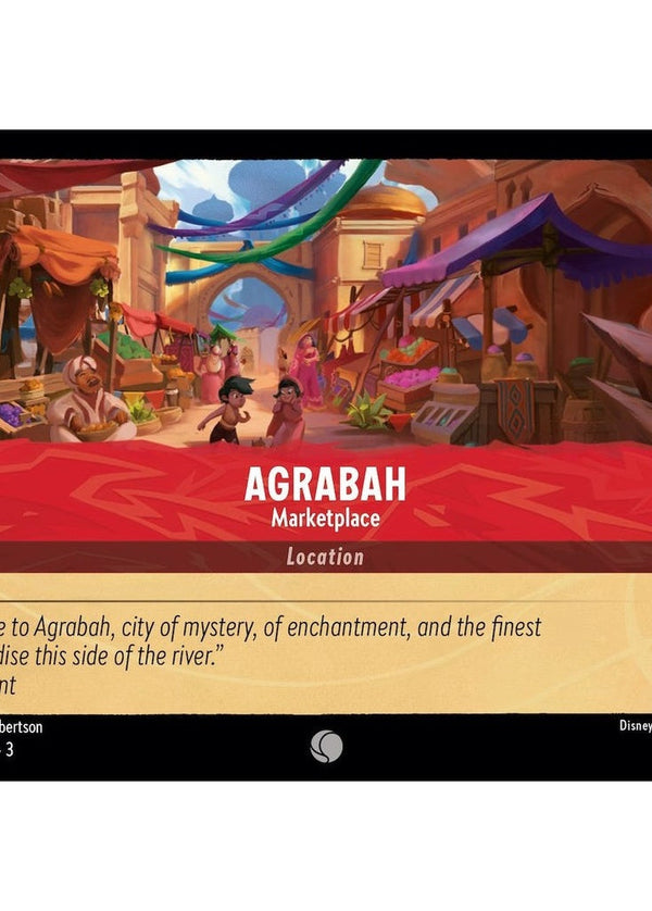 Agrabah - 134/204 Common Disney Lorcana card from Into the Inklands, Near Mint Normal