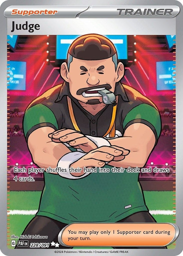 Judge - 228/091 Ultra Rare Pokémon card from Paldean Fates, Near Mint Holofoil