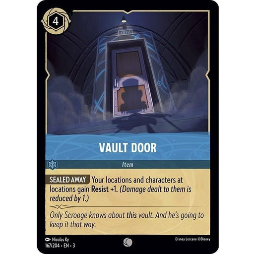Vault Door - 167/204 Common Disney Lorcana card from Into the Inklands, Near Mint Normal