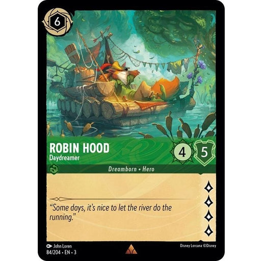 Robin Hood - Daydreamer - 84/204 Rare Disney Lorcana card from Into the Inklands, Near Mint Normal