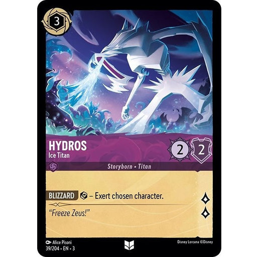 Hydros - Ice Titan - 39/204 Uncommon Disney Lorcana card from Into the Inklands, Near Mint Normal