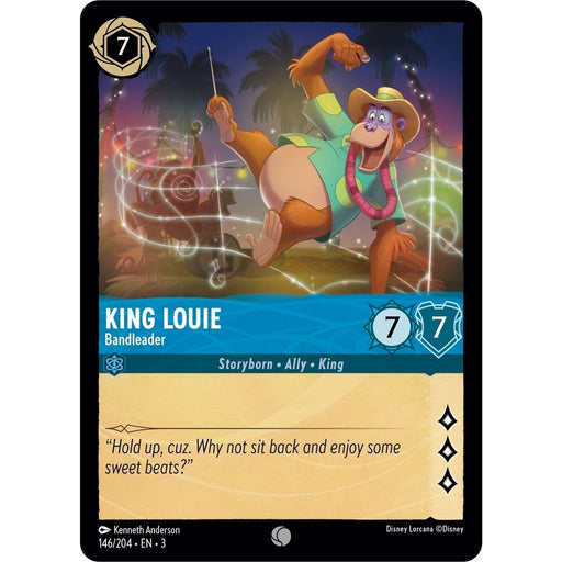 King Louie - Bandleader - 146/204 Common Disney Lorcana card from Into the Inklands, Near Mint Normal