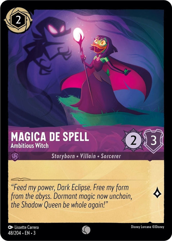 Magica De Spell - Ambitious Witch - 48/204 Common Disney Lorcana card from Into the Inklands, Near Mint Normal