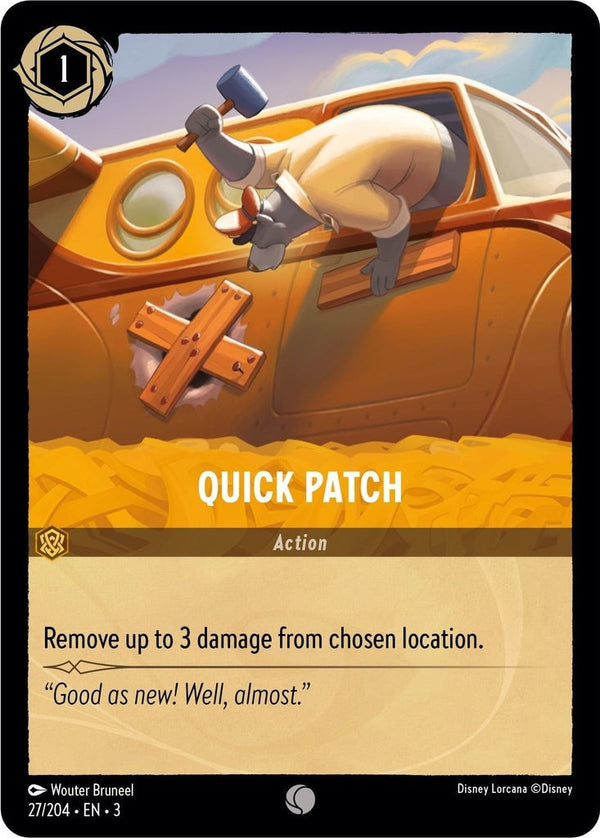 Quick Patch - 27/204 Common Disney Lorcana card from Into the Inklands, Near Mint Normal