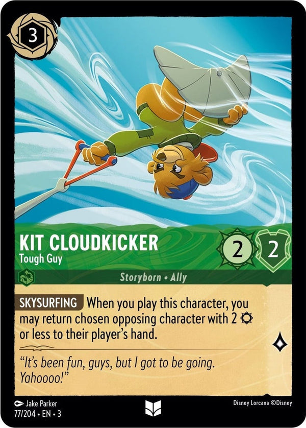 Kit Cloudkicker - Tough Guy - 77/204 Uncommon Disney Lorcana card from Into the Inklands, Near Mint Normal