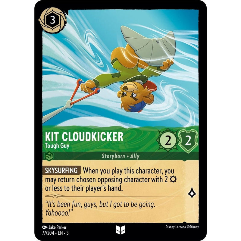 Kit Cloudkicker - Tough Guy - 77/204 Uncommon Disney Lorcana card from Into the Inklands, Near Mint Normal