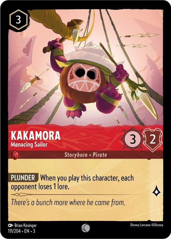 Kakamora - Menacing Sailor - 111/204 Common Disney Lorcana card from Into the Inklands, Near Mint Normal