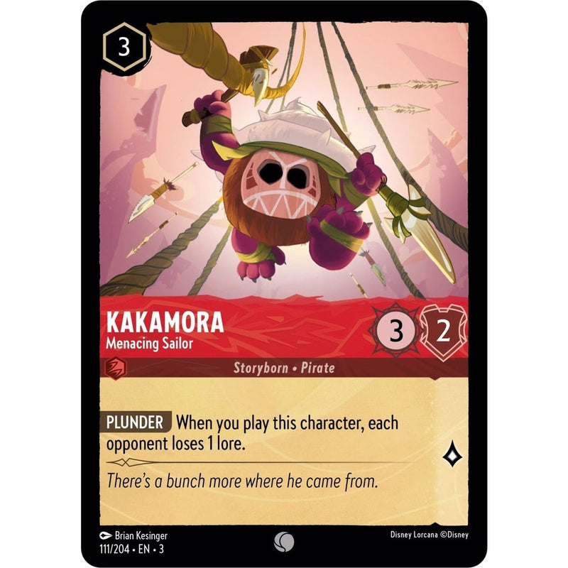 Kakamora - Menacing Sailor - 111/204 Common Disney Lorcana card from Into the Inklands, Near Mint Normal