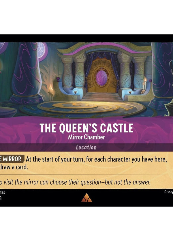 The Queen's Castle - Mirror Chamber - 67/204 Rare Disney Lorcana card from Into the Inklands, Near Mint Normal