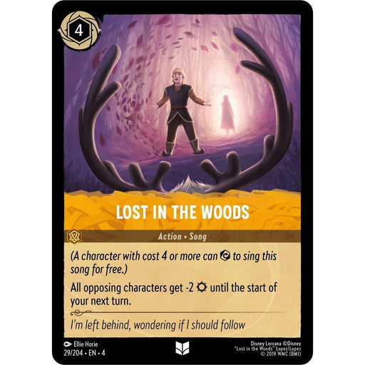 Lost in the Woods - 29/204 Uncommon Disney Lorcana card from Ursula's Return, Near Mint Normal