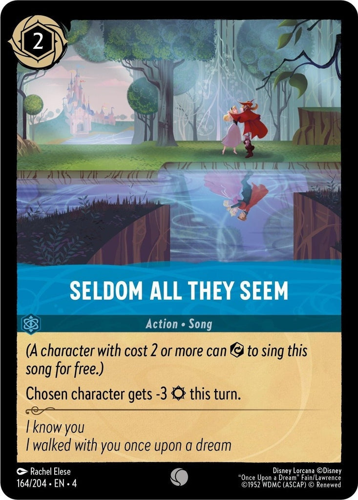 Seldom All They Seem - 164/204 Common Disney Lorcana card from Ursula's Return, Near Mint Normal