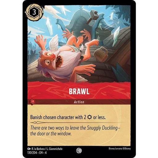 Brawl - 130/204 Common Disney Lorcana card from Ursula's Return, Near Mint Normal