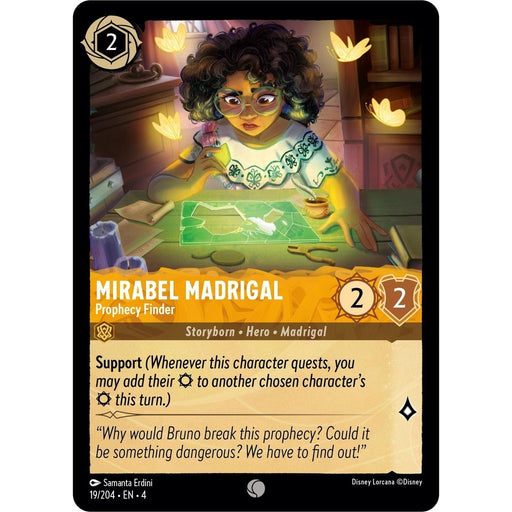 Mirabel Madrigal - Prophecy Finder - 19/204 Common Disney Lorcana card from Ursula's Return, Near Mint Normal
