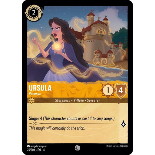 Ursula - Vanessa - 25/204 Common Disney Lorcana card from Ursula's Return, Near Mint Normal