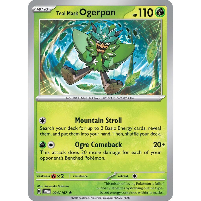 Teal Mask Ogerpon [TWM - 024/167]