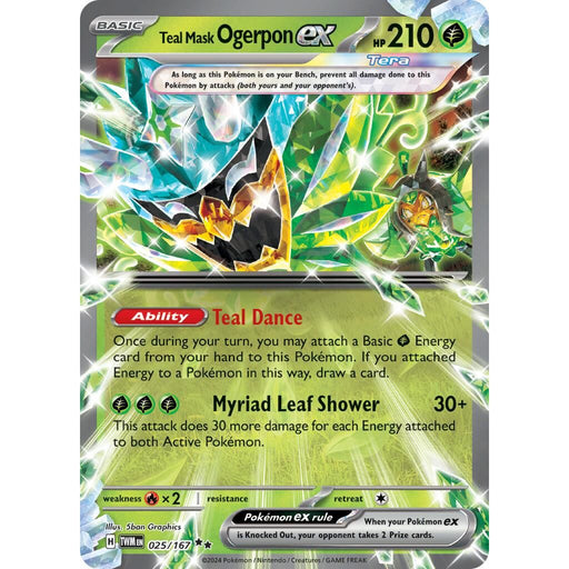 Teal Mask Ogerpon ex - 025/167