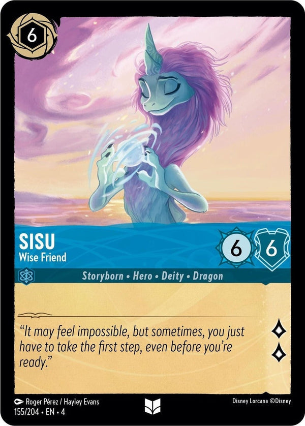 Sisu - Wise Friend - 155/204 Uncommon Disney Lorcana card from Ursula's Return, Near Mint Normal