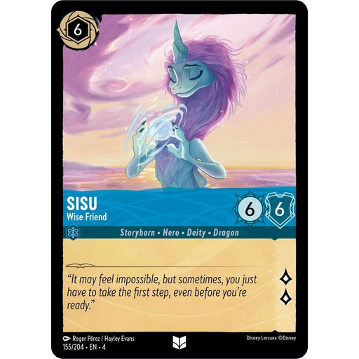 Sisu - Wise Friend - 155/204 Uncommon Disney Lorcana card from Ursula's Return, Near Mint Normal