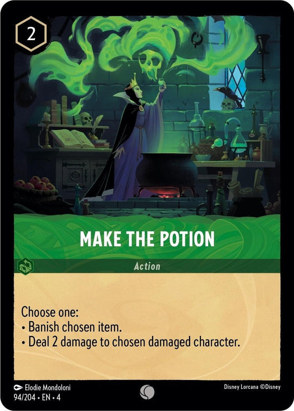 Make the Potion - 94/204 Common Disney Lorcana card from Ursula's Return, Near Mint Normal