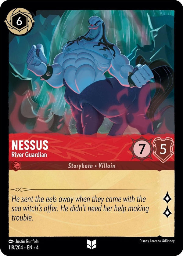 Nessus - River Guardian - 118/204 Uncommon Disney Lorcana card from Ursula's Return, Near Mint Normal
