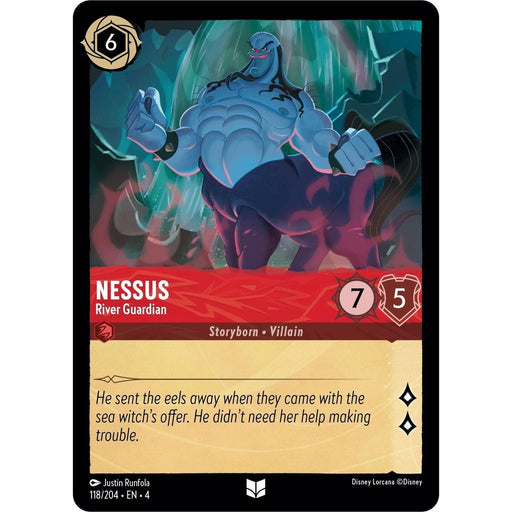 Nessus - River Guardian - 118/204 Uncommon Disney Lorcana card from Ursula's Return, Near Mint Normal