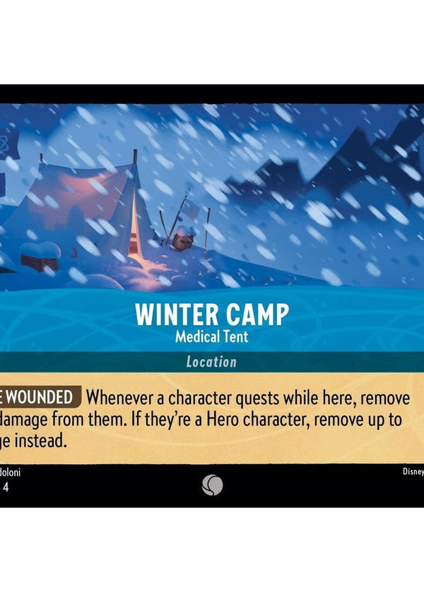 Winter Camp - Medical Tent - 170/204 Common Disney Lorcana card from Ursula's Return, Near Mint Normal