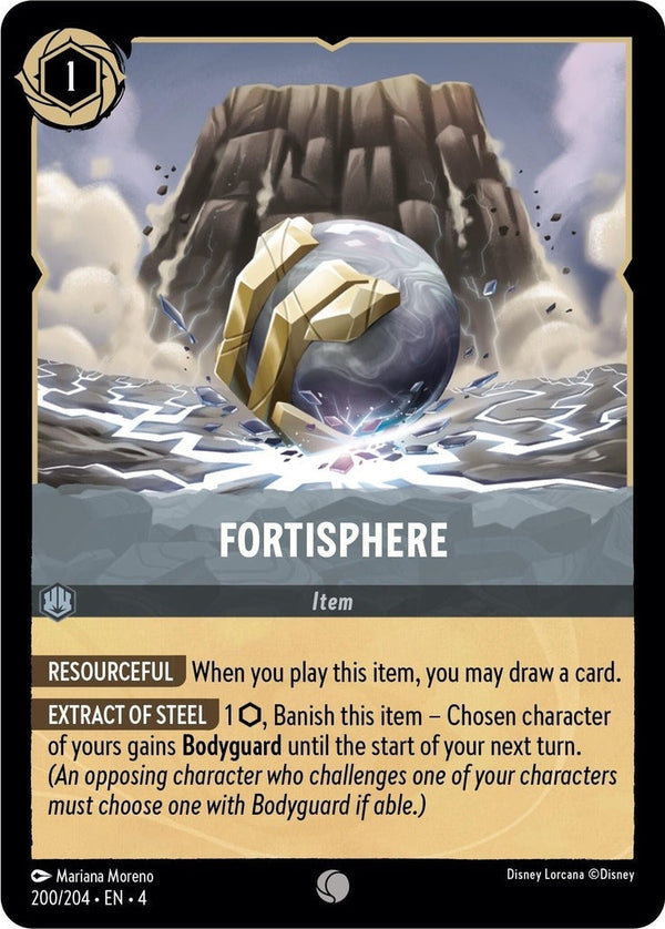 Fortisphere - 200/204 Common Disney Lorcana card from Ursula's Return, Near Mint Normal