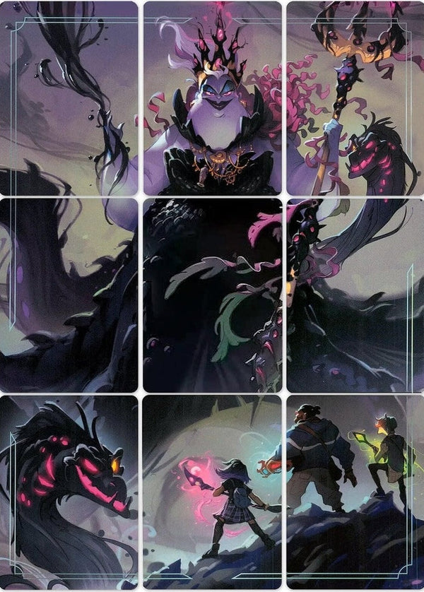 Ursula - Sea Witch Queen Puzzle Insert (Set of 9) -  None Disney Lorcana card from Ursula's Return, Near Mint Normal