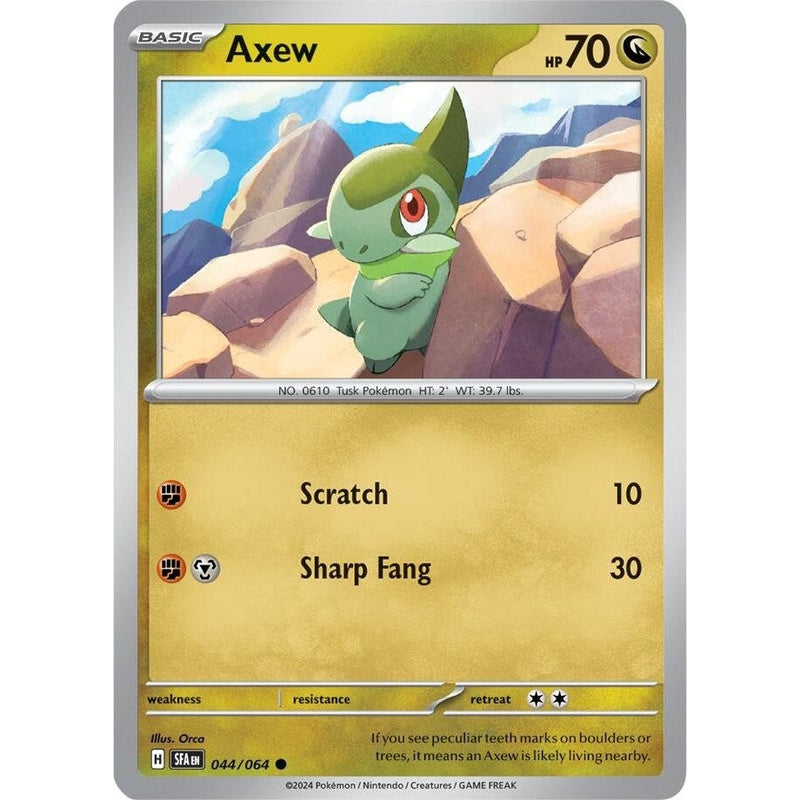 Axew - 044/064 Common Pokémon card from Shrouded Fable, Near Mint Reverse Holofoil