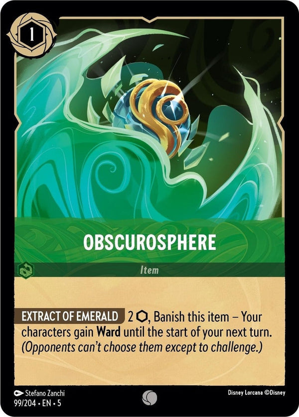 Obscurosphere - 99/204 Common Disney Lorcana card from Shimmering Skies, Near Mint Normal