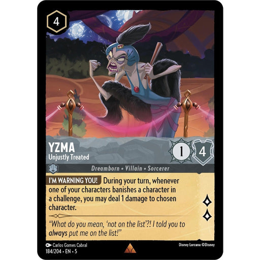 Yzma - Unjustly Treated