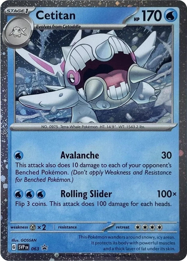Cetitan - 063 (Cosmos Holo) - 063 Promo Pokémon card from Scarlet & Violet Promo Cards, Near Mint Holofoil