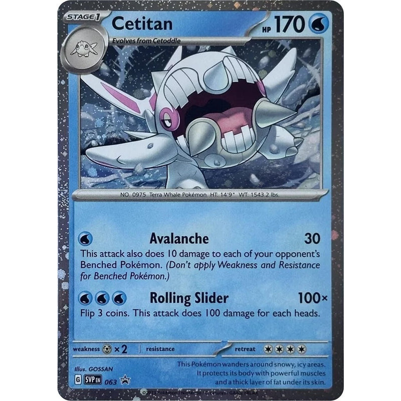 Cetitan - 063 (Cosmos Holo) - 063 Promo Pokémon card from Scarlet & Violet Promo Cards, Near Mint Holofoil