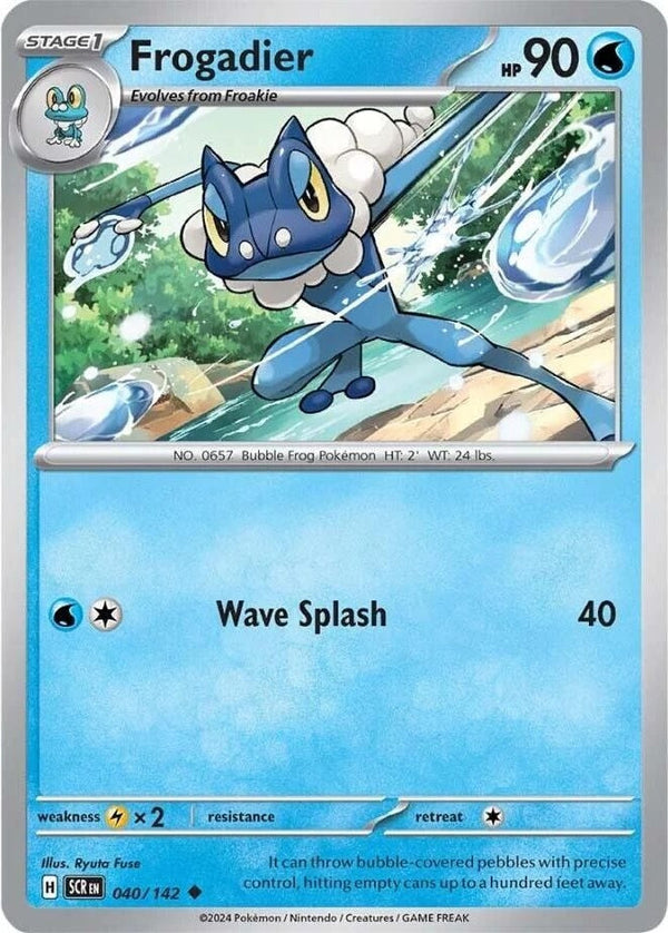 Frogadier - 040/142 Uncommon Pokémon card from Stellar Crown, Near Mint Normal