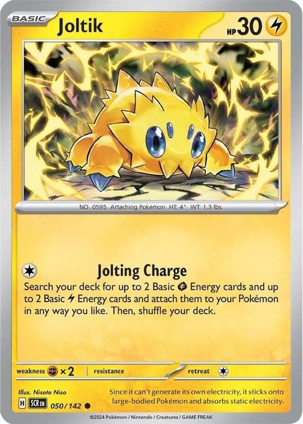 Joltik - 050/142 Common Pokémon card from Stellar Crown, Near Mint Normal
