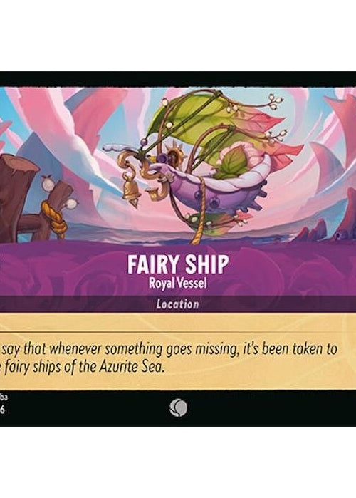 Fairy Ship - Royal Vessel - 68/204 Common Disney Lorcana card from Azurite Sea, Near Mint Normal
