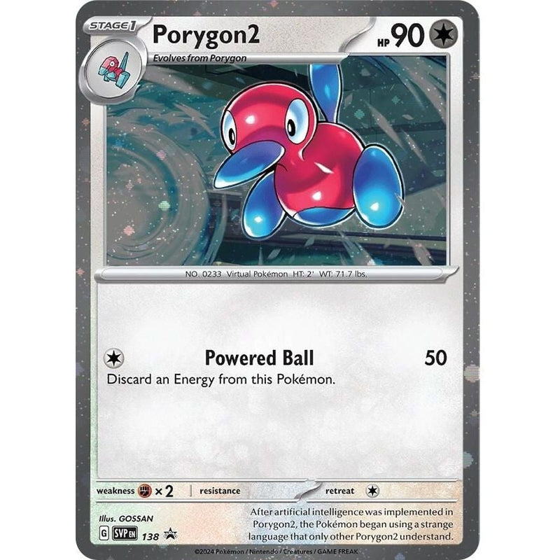 Porygon2 - 138 (Cosmos Holo) - 138 Promo Pokémon card from Scarlet & Violet Promo Cards, Near Mint Normal