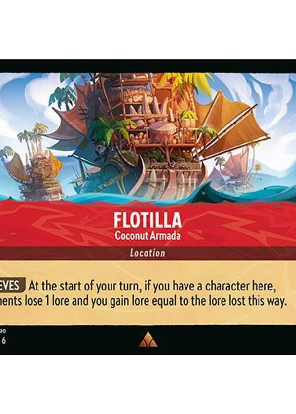 Flotilla - Coconut Armada - 135/204 Rare Disney Lorcana card from Azurite Sea, Near Mint Normal