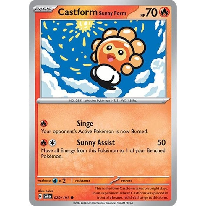 Castform Sunny Form - 020/191